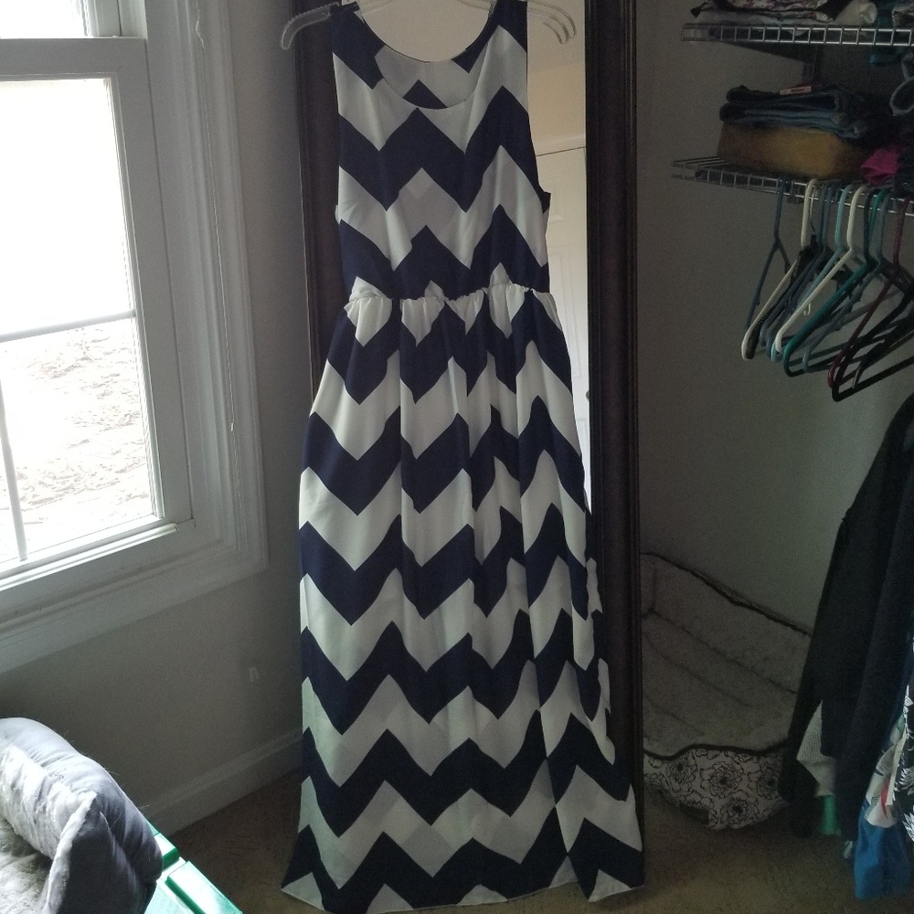 Chevron tank dress